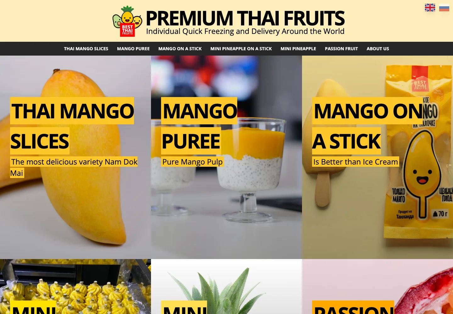 Best Thai Fruits project visual
