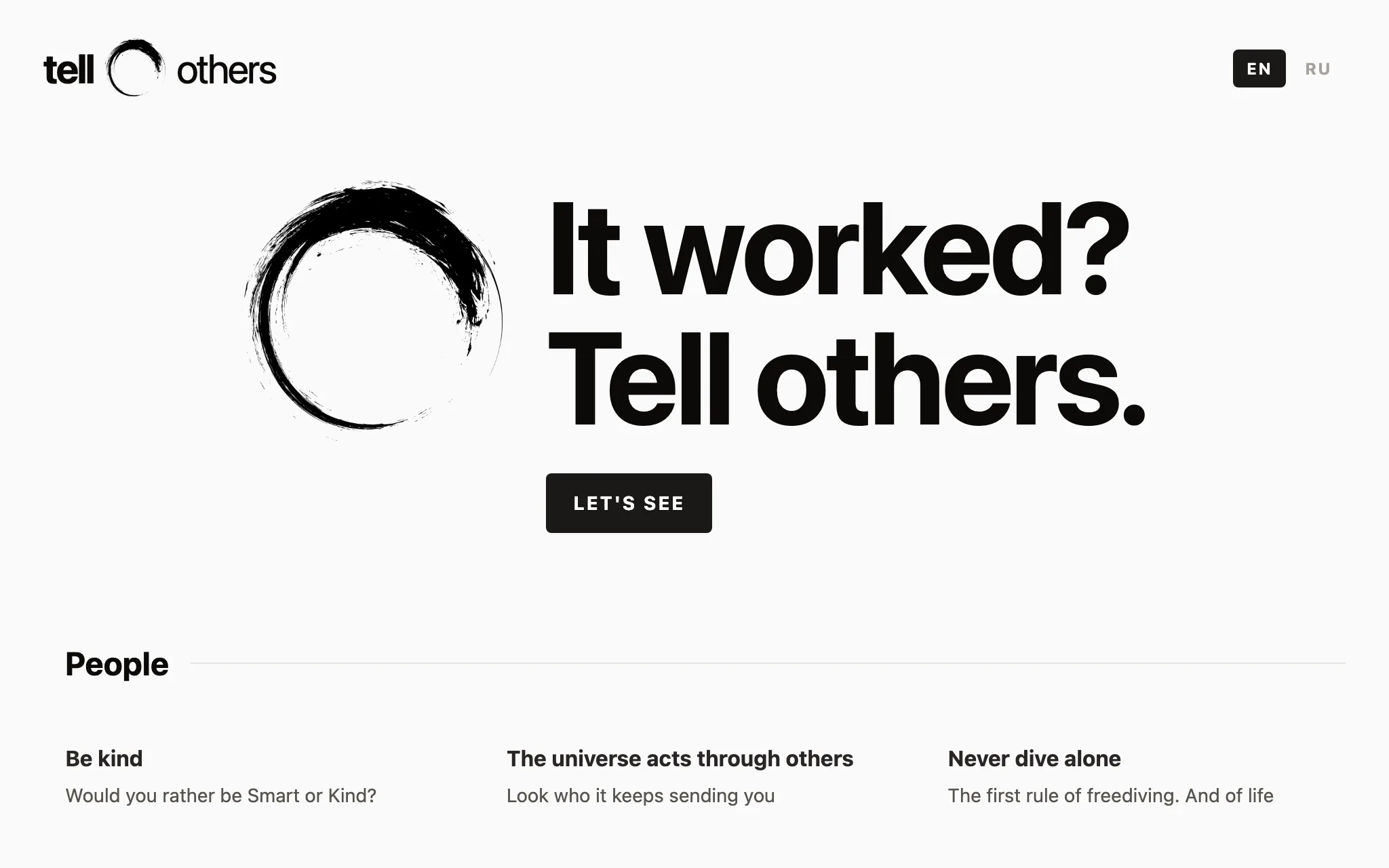 Tell Others project visual